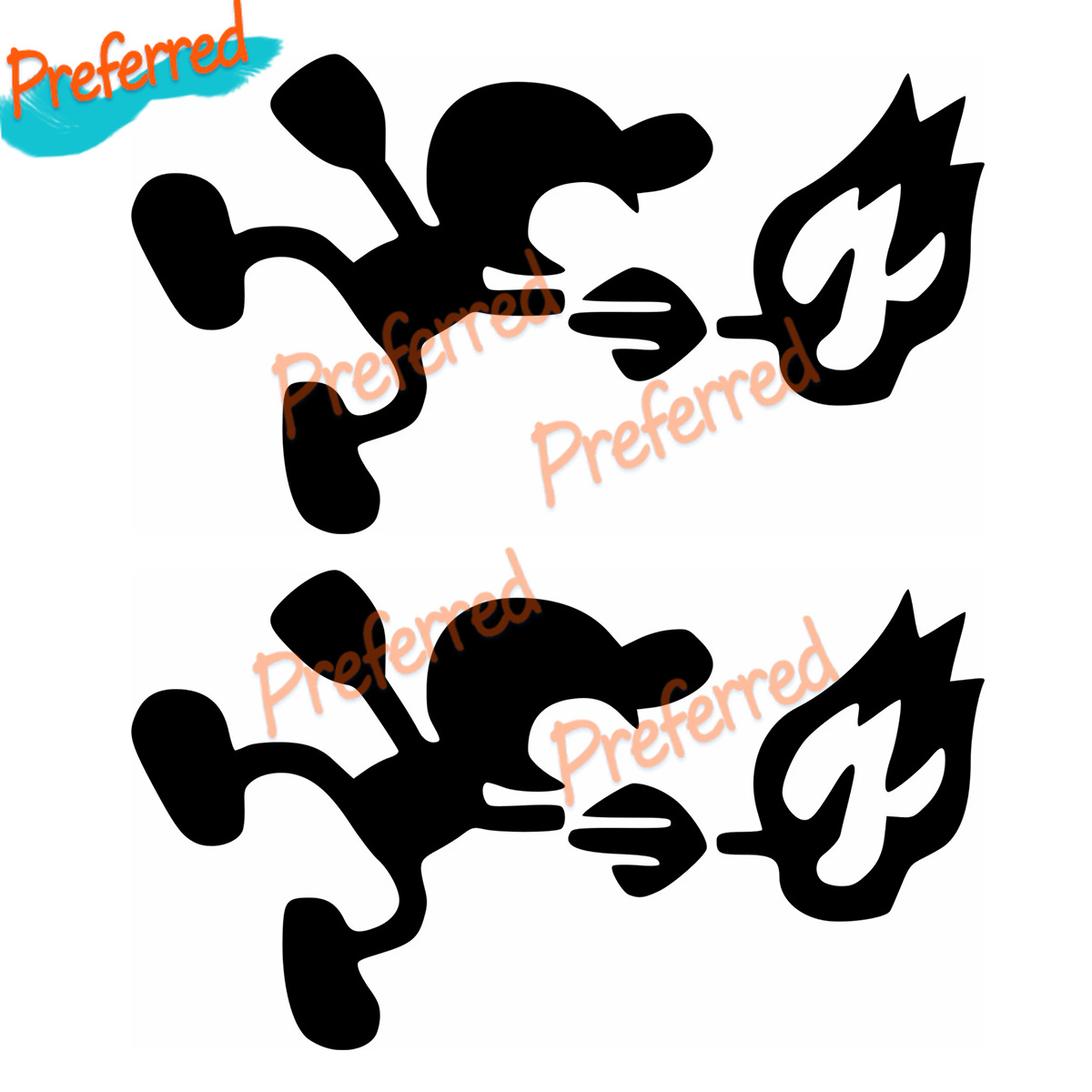 Arcade X - 2 X PEGATINA STICKER Mr. GAME