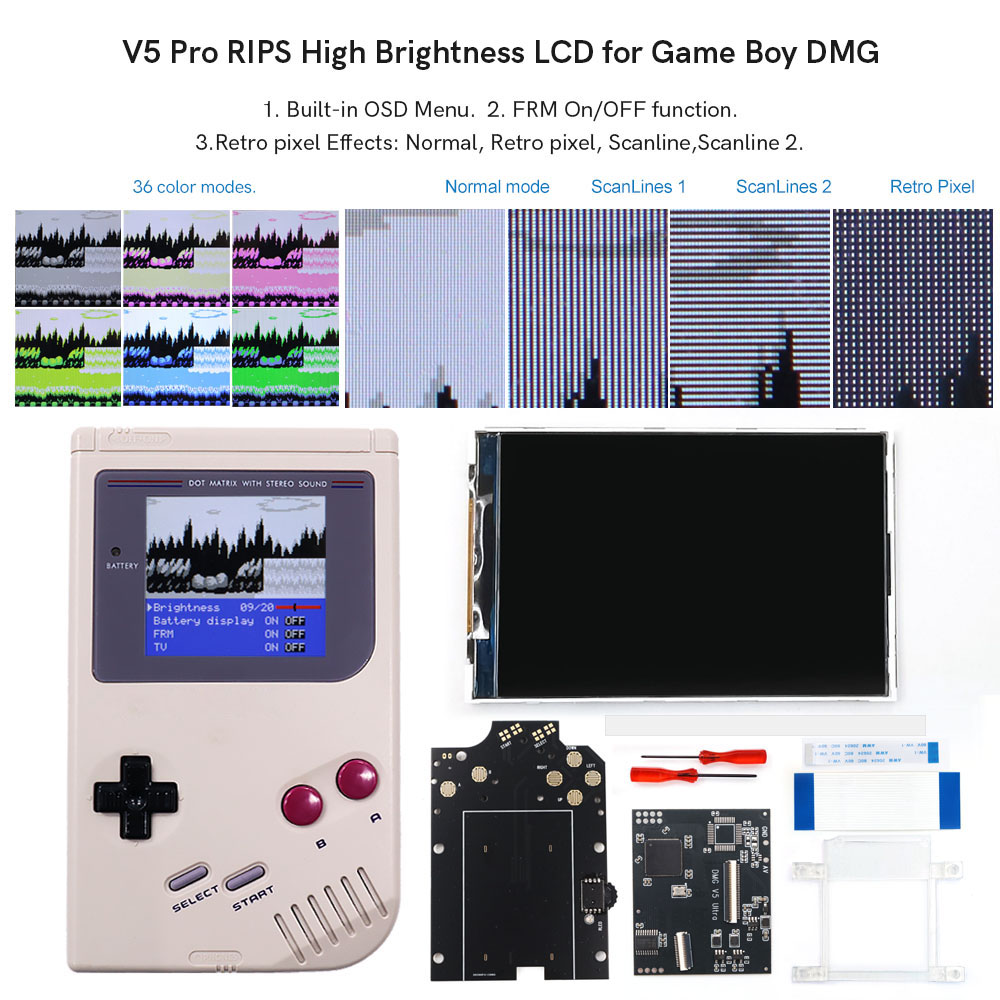 Lcd Screen Arcade - HISPEEDIDO For GB Dmg V5 Pro