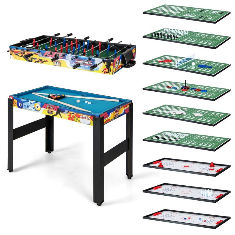 Air Hockey Table - 12-in-1 Combo Game Table Set with