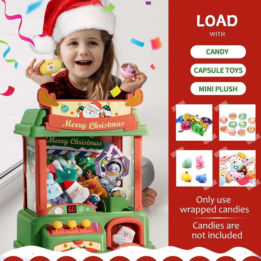 Christmas Claw Machine For Kid - Arcade Vending & Laundry Revenue ulasan dan harga