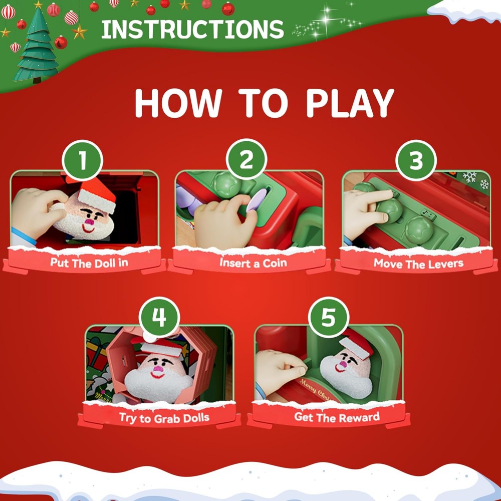 Christmas Claw Machine For Kid - Arcade Vending & Laundry Revenue ulasan dan harga
