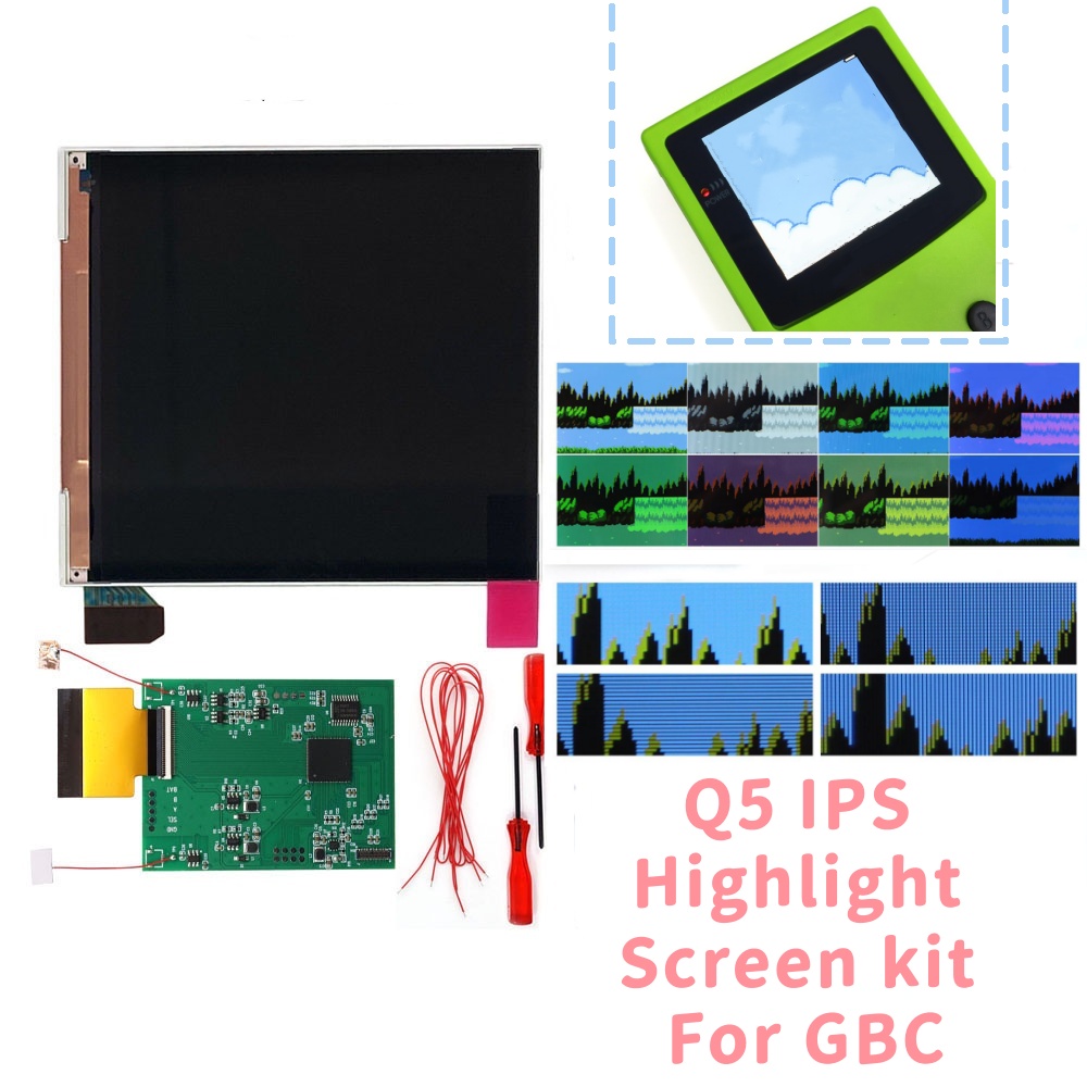 HISPEEDIDO For GBC 3.1' Q5 IPS - Lcd Screen Arcade ulasan dan harga