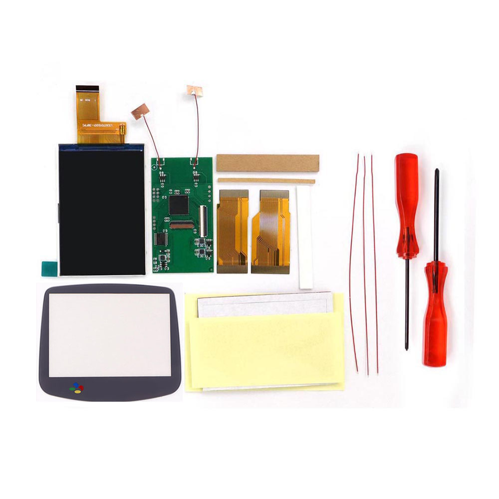 For GBA V5 Drop in Backlight L - Lcd Screen Arcade ulasan dan harga