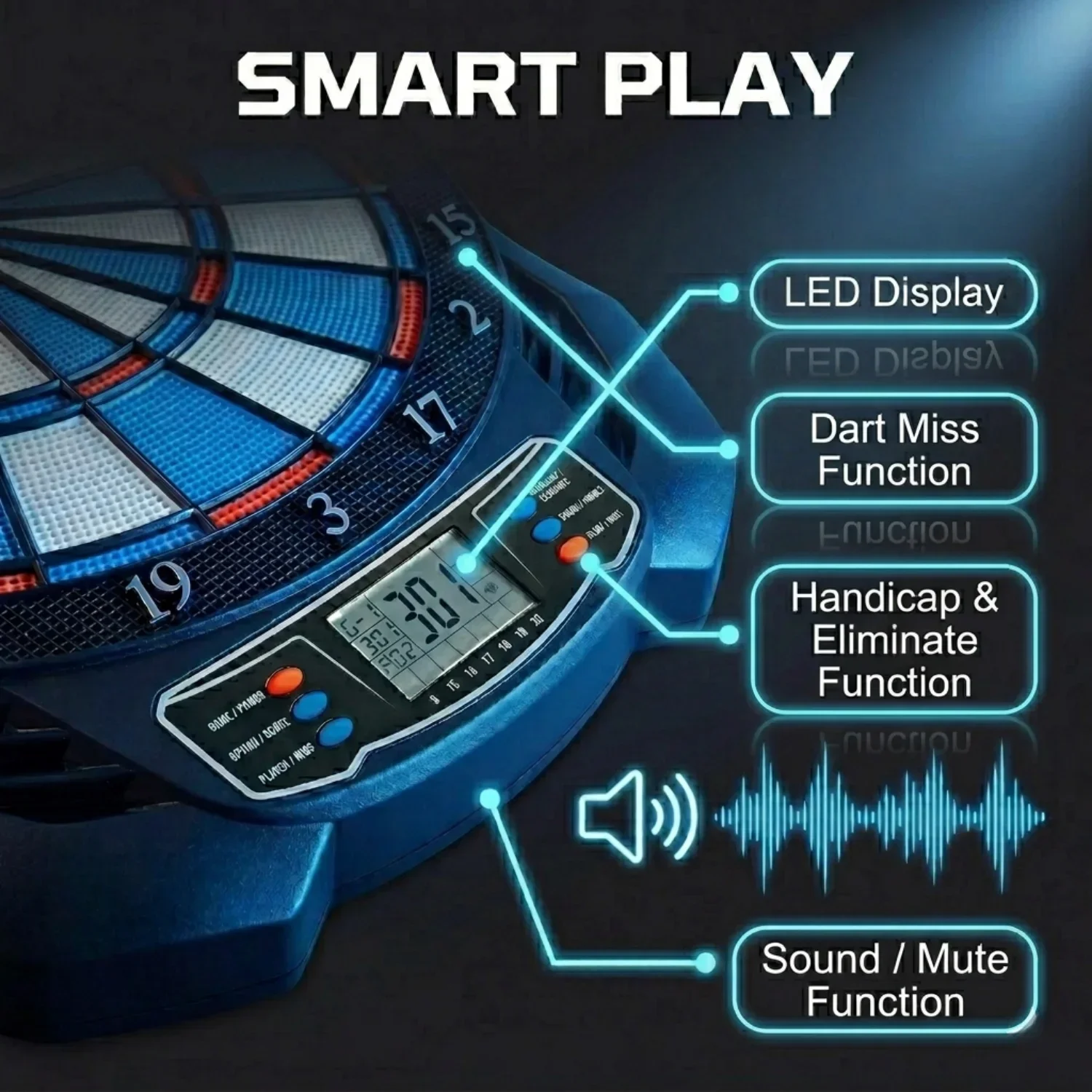 DartVibe Advanced Electronic D - Electronic Dartboard Cabinet ulasan dan harga