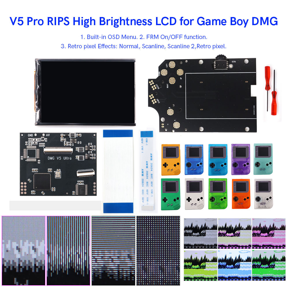 HISPEEDIDO For GB Dmg V5 Pro 3 - Lcd Screen Arcade ulasan dan harga