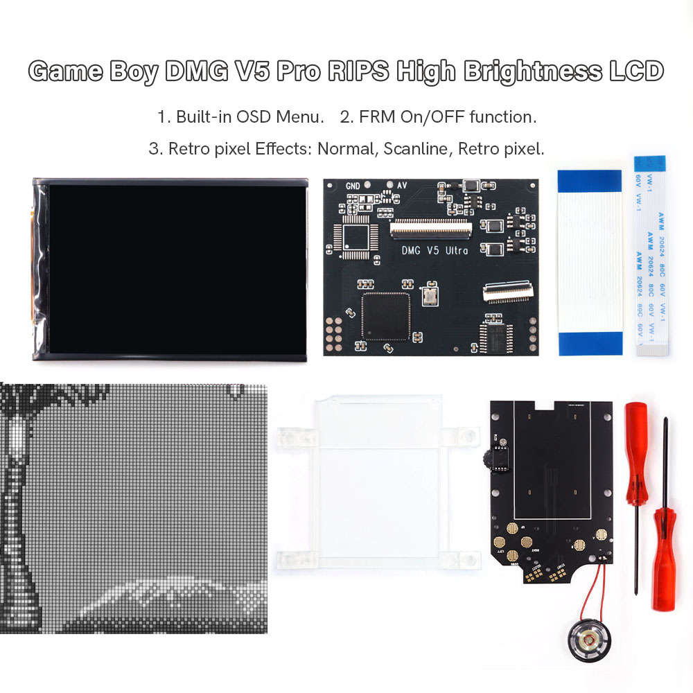 HISPEEDIDO For GB Dmg V5 Pro 3 - Lcd Screen Arcade ulasan dan harga