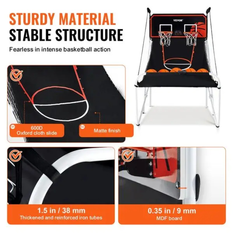 【Hot Item】Foldable Basketball  - Arcade Games & Vending Llc ulasan dan harga