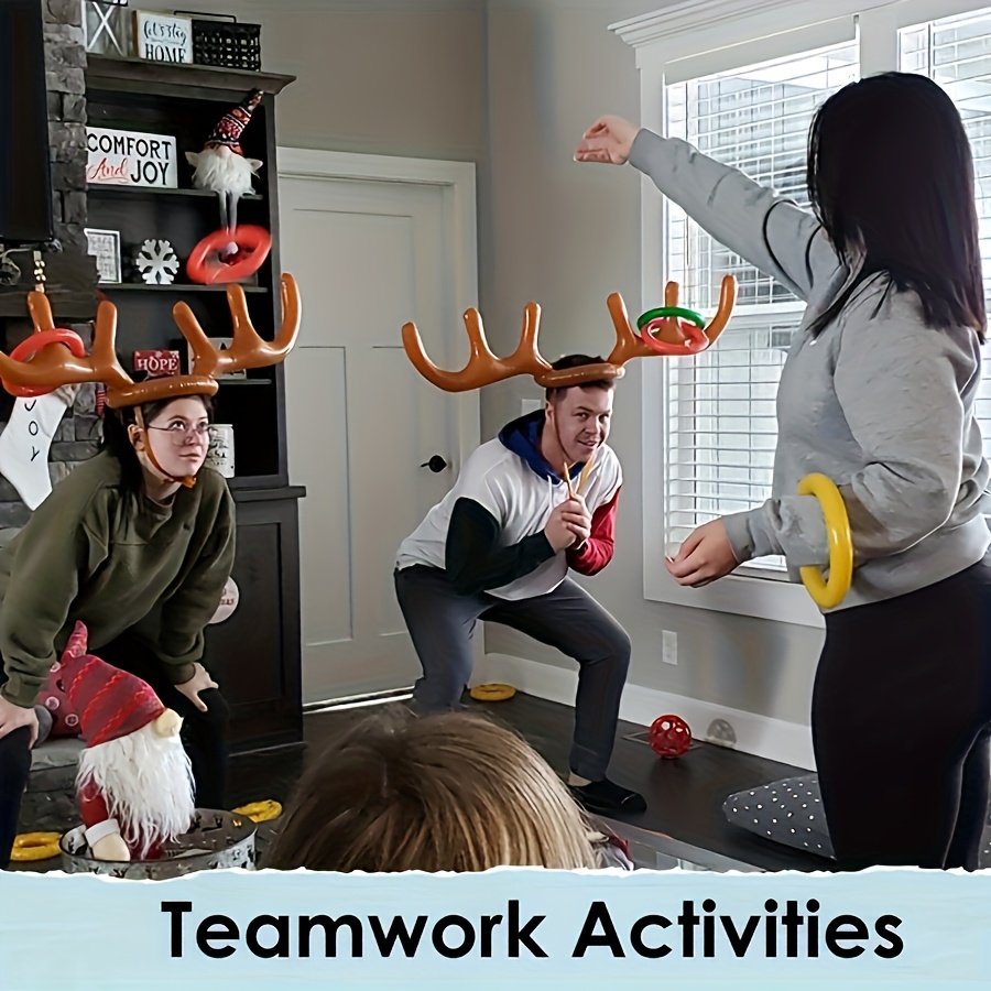 1 Set Inflatable Reindeer Horn - Basketball Arcade Game ulasan dan harga