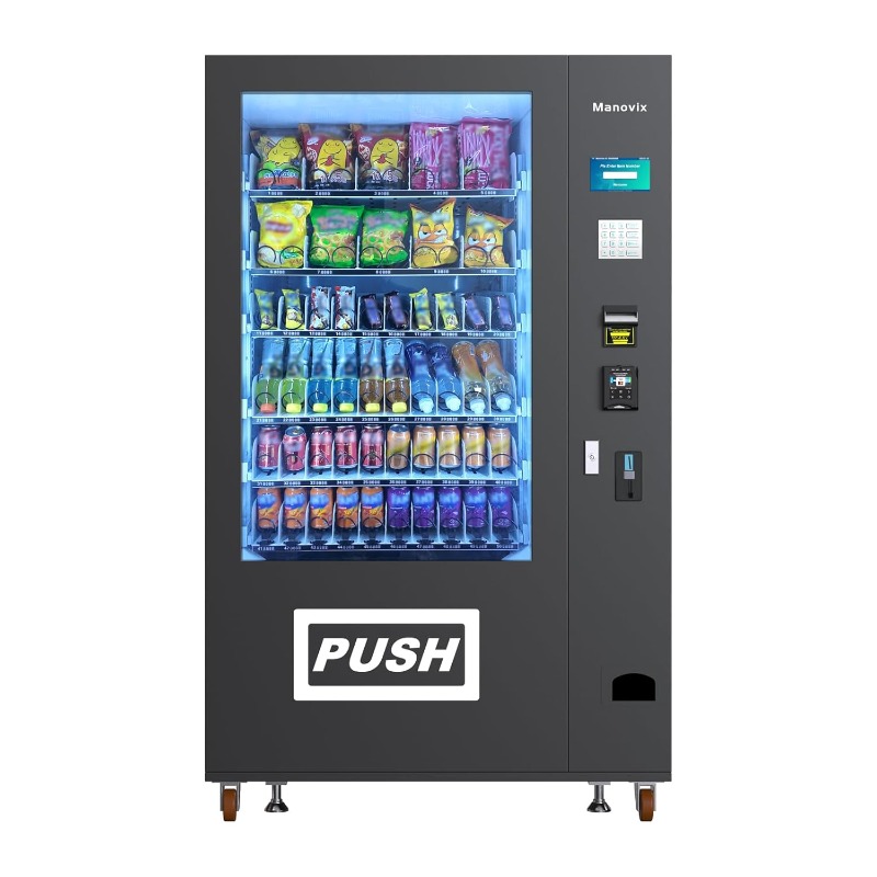 Customized Large 60 Slots Snac - Bill Acceptor Vending ulasan dan harga